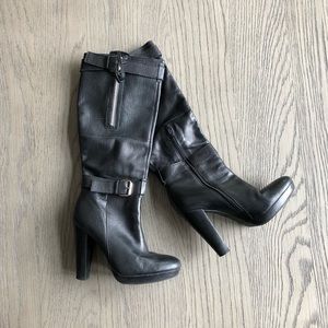 Leather Biker Boots